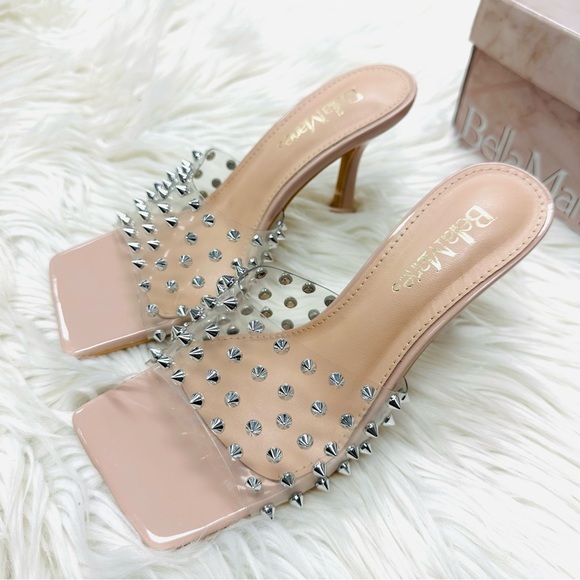 Nude studded clear strap heel - Picture 6 of 7